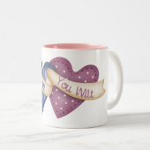 Steppdecke ´til verwelken Sie Zweifarbige Tasse (VorderseiteRechts)