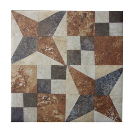 Steppdecken-Block-Fliese Fliese (Vorderseite)