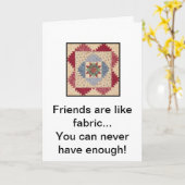 Steppdecken-Block-Freundschafts-Gruß-Karte Karte (Gelbe Blume)