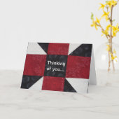 Steppdecken-Block-Freundschafts-Gruß-Karte Karte (Gelbe Blume)