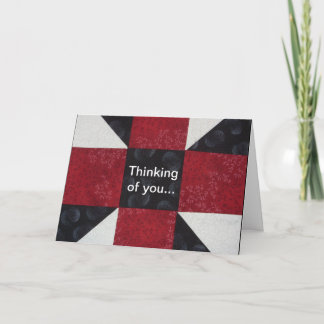 Steppdecken-Block-Freundschafts-Gruß-Karte Karte