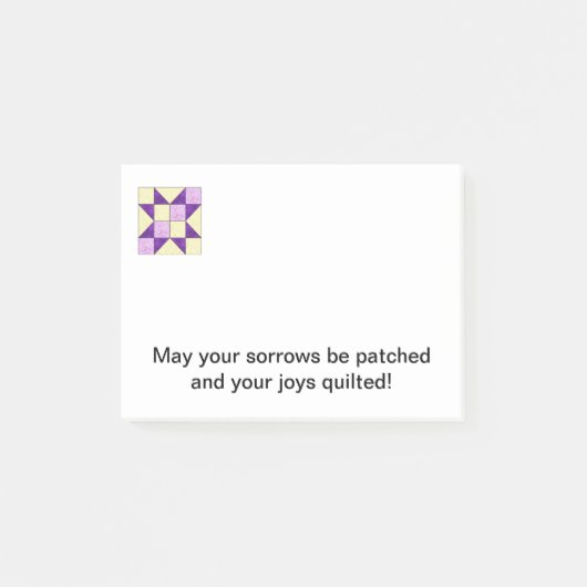 Steppdecken-Block-Post-it-Zettel B Post-it Klebezettel (Vorderseite)