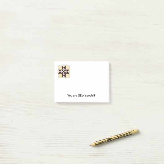 Steppdecken-Block-Post-Itanmerkungen E Post-it Klebezettel (Auf Schreibtisch)