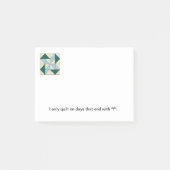 Steppdecken-Block-Post-Itanmerkungen G Post-it Klebezettel (Vorderseite)