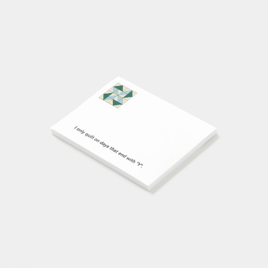 Steppdecken-Block-Post-Itanmerkungen G Post-it Klebezettel (angewinkelt)