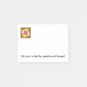 Steppdecken-Block-Post-Itanmerkungen Post-it Klebezettel (Vorderseite)