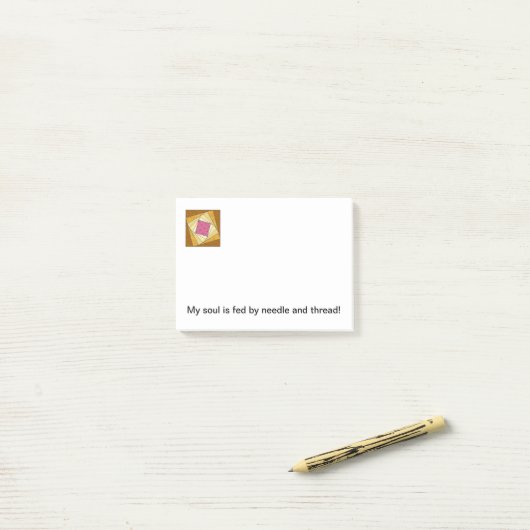 Steppdecken-Block-Post-Itanmerkungen Post-it Klebezettel (Auf Schreibtisch)