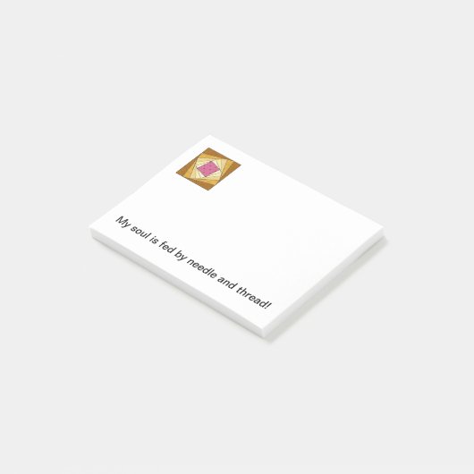 Steppdecken-Block-Post-Itanmerkungen Post-it Klebezettel (angewinkelt)