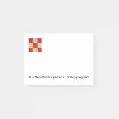 Steppdecken-Block-Post-Itanmerkungen Post-it Klebezettel (Vorderseite)