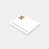 Steppdecken-Block-Post-Itanmerkungen Post-it Klebezettel (angewinkelt)