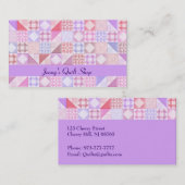 Steppdecken-Geschäfts-Visitenkarten Visitenkarte (Vorne/Hinten)