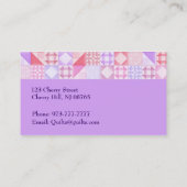 Steppdecken-Geschäfts-Visitenkarten Visitenkarte (Rückseite)