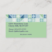 Steppdecken-Geschäfts-Visitenkarten Visitenkarte (Rückseite)