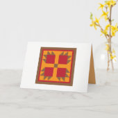 Steppdecken-Mitteilungskarten - Bärn-Tatze Karte (Gelbe Blume)