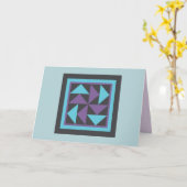 Steppdecken-Mitteilungskarten - das Puzzlespiel Karte (Gelbe Blume)