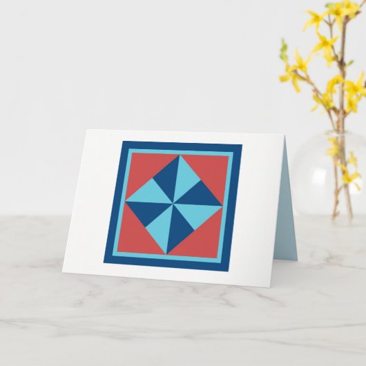 Steppdecken-Mitteilungskarten - Pinwheel Karte (Gelbe Blume)