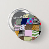 Steppdecken-Muster Button (Vorne & Hinten)
