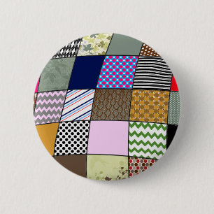 Steppdecken-Muster Button
