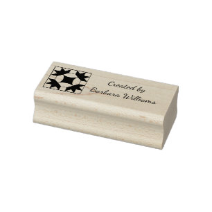 Steppdecken-Muster gemacht durch kreative Gummistempel