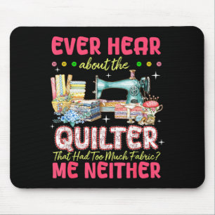 Steppdecken-Nähmaschine Quilter zu viel Stoff Step Mousepad