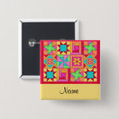 Steppdecken-Speicherbereichsname-Knopf-Abzeichen Button (Vorne & Hinten)