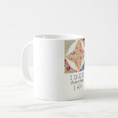 Steppdecken-Tasse Kaffeetasse (Vorderseite Links)