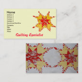 Steppdecken-Visitenkarte Visitenkarte (Vorne/Hinten)