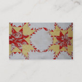 Steppdecken-Visitenkarte Visitenkarte (Rückseite)