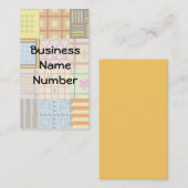 Steppdecken-Visitenkarte Visitenkarte (Vorne/Hinten)