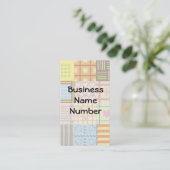 Steppdecken-Visitenkarte Visitenkarte (Stehend Vorderseite)