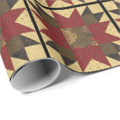 Steppdecken-WeihnachtsBlume Geschenkpapier (Rolleneckpunkt)