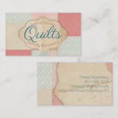 Steppdeckenblöcke, die Handwerk quilter Visitenkarte (Vorne/Hinten)