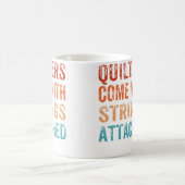 Steppdeckenmacher Kommen Mit Anhang Funny Quilting Kaffeetasse (Mittel)