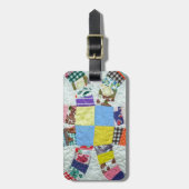 Steppdeckenmuster Gepäckanhänger (Vorderseite vertikal)