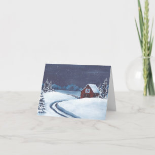 Steppdeckenscheunenkarte Feiertagskarte