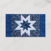Steppdeckensternblau Visitenkarte (Rückseite)