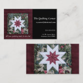 Steppdeckensternkastanienbraun Visitenkarte (Vorne/Hinten)