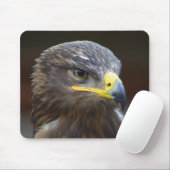 Steppe Eagle Nah-Up Portrait Mousepad (Mit Mouse)