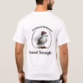 Steppe in schottischer Tartanverkleidung geradeaus T-Shirt (Rückseite)