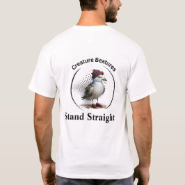 Steppe in schottischer Tartanverkleidung geradeaus T-Shirt