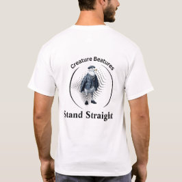 Steppe in schottischer Tartanverkleidung geradeaus T-Shirt