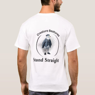 Steppe in schottischer Tartanverkleidung geradeaus T-Shirt