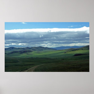 Steppe und Himmel Poster