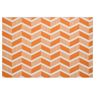Stepped Chevrons - Orange Stoff