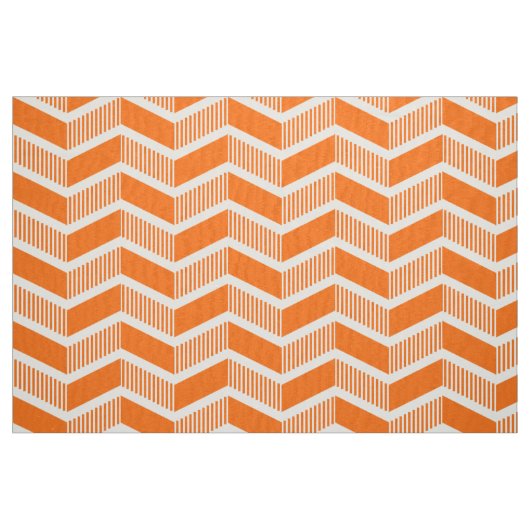 Stepped Chevrons - Orange Stoff (Fat Quarter (45,7 x 55,9 cm))