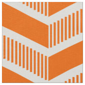 Stepped Chevrons - Orange Stoff (Nahaufnahme)