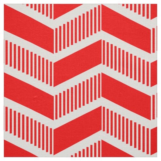 Stepped Chevrons - Red Stoff (Muster)