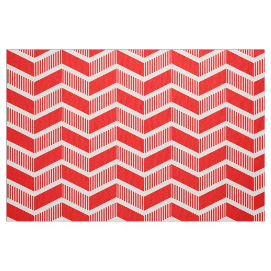 Stepped Chevrons - Red Stoff (Fat Quarter (45,7 x 55,9 cm))