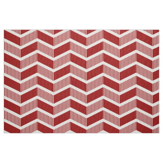 Stepped Chevrons - Ruby Red Stoff (Fat Quarter (45,7 x 55,9 cm))