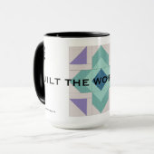 Steppen Sie die glückliche Welt Tasse (Vorderseite Links)